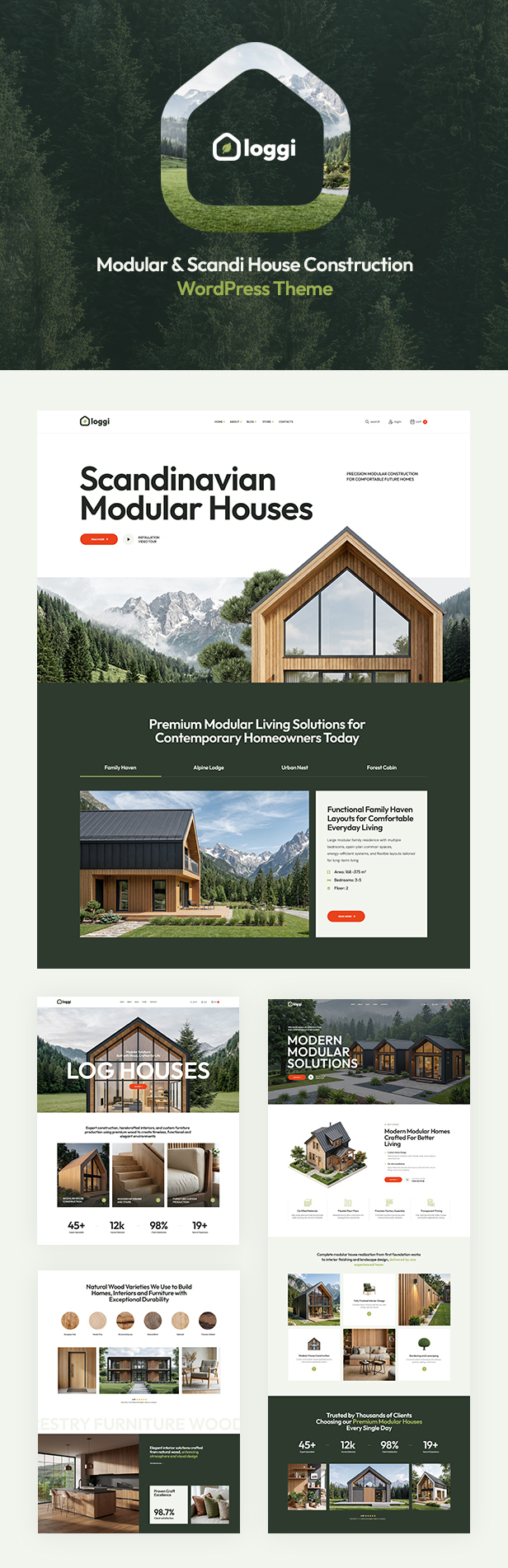 Loggi - Wooden House Construction WordPress Theme - 4